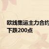 欧线集运主力合约日内下跌200点