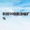 科创50指数涨幅扩大至2%