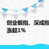 创业板指、深成指双双涨超1%