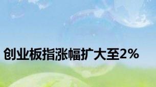 创业板指涨幅扩大至2%