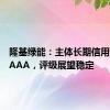 隆基绿能：主体长期信用评级为AAA，评级展望稳定