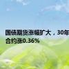 国债期货涨幅扩大，30年期主力合约涨0.36%