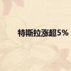 特斯拉涨超5%