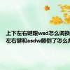 上下左右键跟wsd怎么调换（上下左右键和asdw颠倒了怎么办）