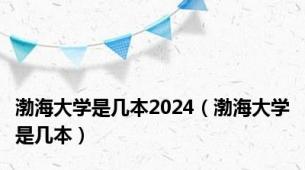 渤海大学是几本2024（渤海大学是几本）