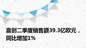 赢创二季度销售额39.3亿欧元，同比增加1%