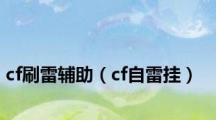 cf刷雷辅助（cf自雷挂）