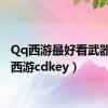 Qq西游最好看武器（qq西游cdkey）