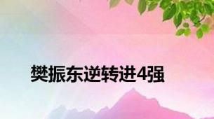 樊振东逆转进4强