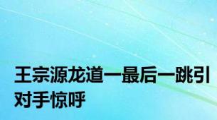 王宗源龙道一最后一跳引对手惊呼