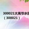 300021大禹节水目标价（300021）