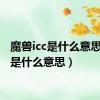 魔兽icc是什么意思（icc是什么意思）