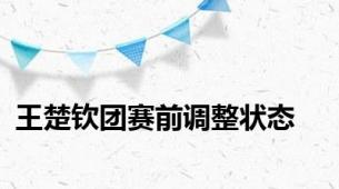 王楚钦团赛前调整状态