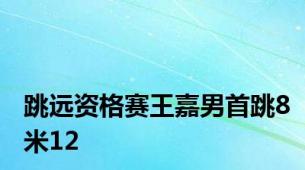 跳远资格赛王嘉男首跳8米12