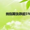 纳指期货跌超5%