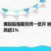 美股股指期货周一低开 纳指期货跌超1%