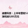 迪普科技：上半年营收5.02亿元 净利润5205万元