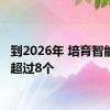 到2026年 培育智能工厂超过8个