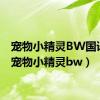 宠物小精灵BW国语版（宠物小精灵bw）