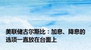 美联储古尔斯比：加息、降息的选项一直放在台面上