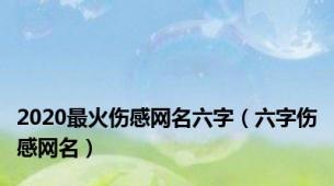 2020最火伤感网名六字（六字伤感网名）