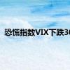 恐慌指数VIX下跌30%