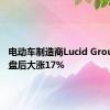 电动车制造商Lucid Group美股盘后大涨17%