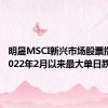 明晟MSCI新兴市场股票指数创2022年2月以来最大单日跌幅