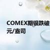 COMEX期银跌破27美元/盎司