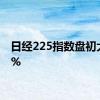 日经225指数盘初大涨8%