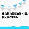 保险板块震荡走低 中国太保、中国人寿跌超6%