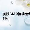 美股AMD持续走高涨超3%