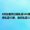 8月份首周注销私募181家，证券类私募52家、股权私募120家