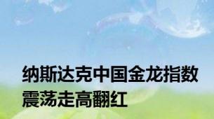 纳斯达克中国金龙指数震荡走高翻红