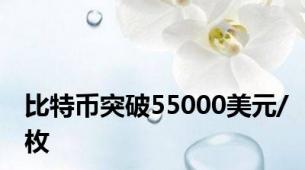 比特币突破55000美元/枚