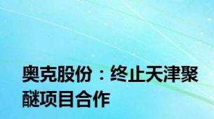 奥克股份：终止天津聚醚项目合作