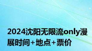 2024沈阳无限流only漫展时间+地点+票价