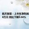 航天智装：上半年净利润2039.78万元 同比下降9.04%