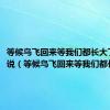 等候鸟飞回来等我们都长大了的说说（等候鸟飞回来等我们都长大了）