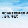 建行中层干部轮岗开启 涉及总行、分行、子公司