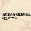 肯尼亚央行将基准利率从13%下调至12.75%