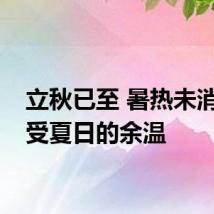 立秋已至 暑热未消：感受夏日的余温