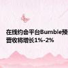 在线约会平台Bumble预计全年营收将增长1%-2%