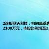 2连板欣天科技：拟向晶萃光学增资2100万元，持股比例增至23.20%