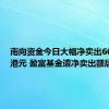 南向资金今日大幅净卖出60.87亿港元 盈富基金遭净卖出额居前