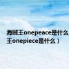 海贼王onepeace是什么（海贼王onepiece是什么）