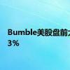 Bumble美股盘前大跌33%