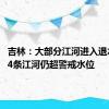 吉林：大部分江河进入退水阶段 4条江河仍超警戒水位