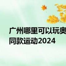 广州哪里可以玩奥运会同款运动2024