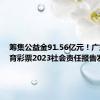 筹集公益金91.56亿元！广东省体育彩票2023社会责任报告发布